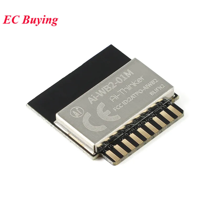 5Pcs/1pc Ai-WB2-01M Ai-WB2 2.4G WiFi+BLE 5.0 Bluetooth-compatible ESP-01M Mesh Wireless Serial Port Module 2MB BL602 Chip