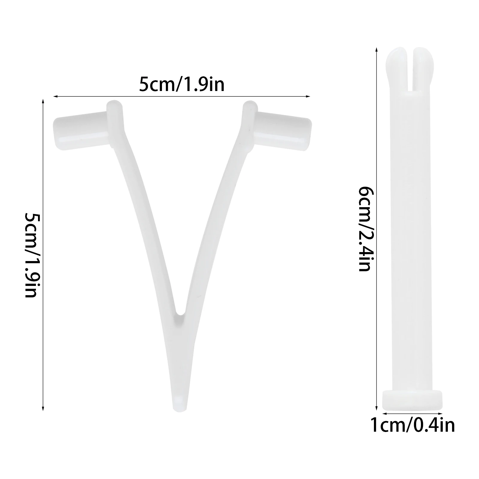 6 Sets Plastic Pool V Clip Swimming Pool Pole Fixing Parts Clips for Handles on  Pool Spa Brush/Skimmer/Vacuum Head/Leaf Rakes