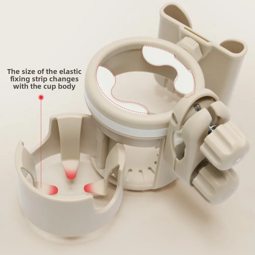 Suporte de copo para carrinho de bebê de grande calibre, ajustável, fácil de instalar, suporte para copo infantil, suporte antiderrapante para telefone
