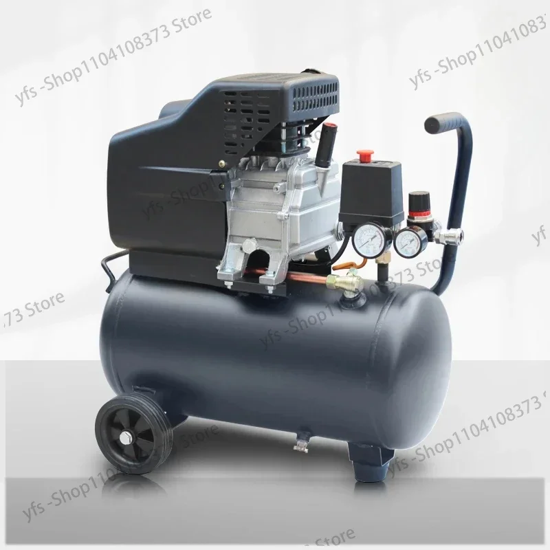 China Electric Cheap Portable 1.5Hp 25L 220V Direct Driven Air Compressors Compressor For Spray Painting