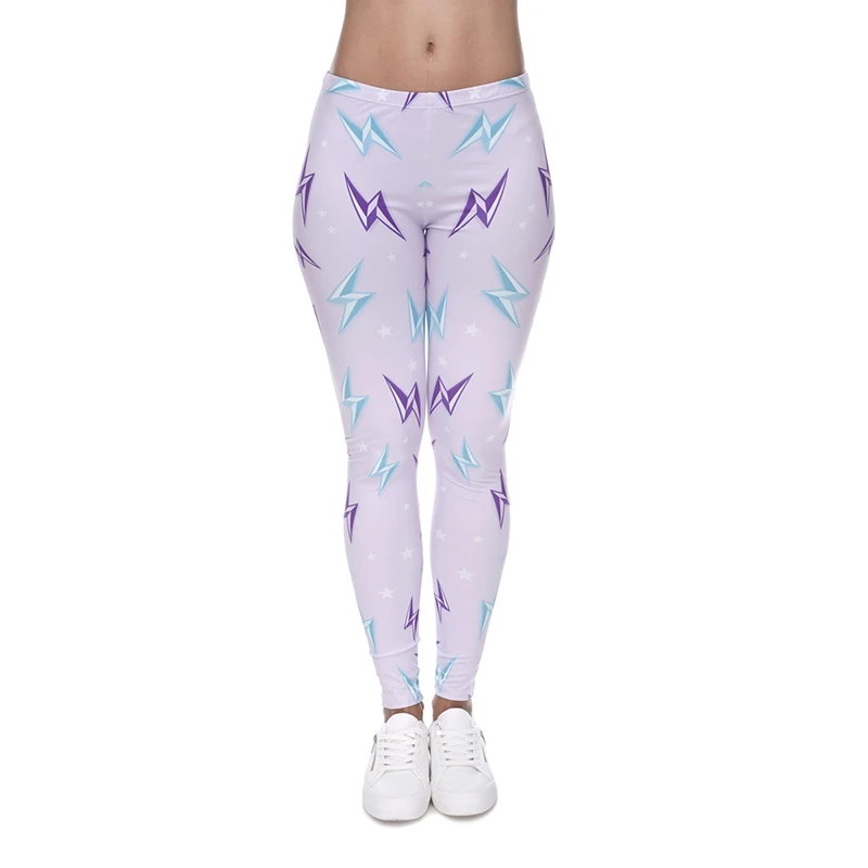 DeanFire Super Soft Lightning Print Elastic Fitness Leggings Sexy Silm Legins Ankle Length Trouser Women Pants