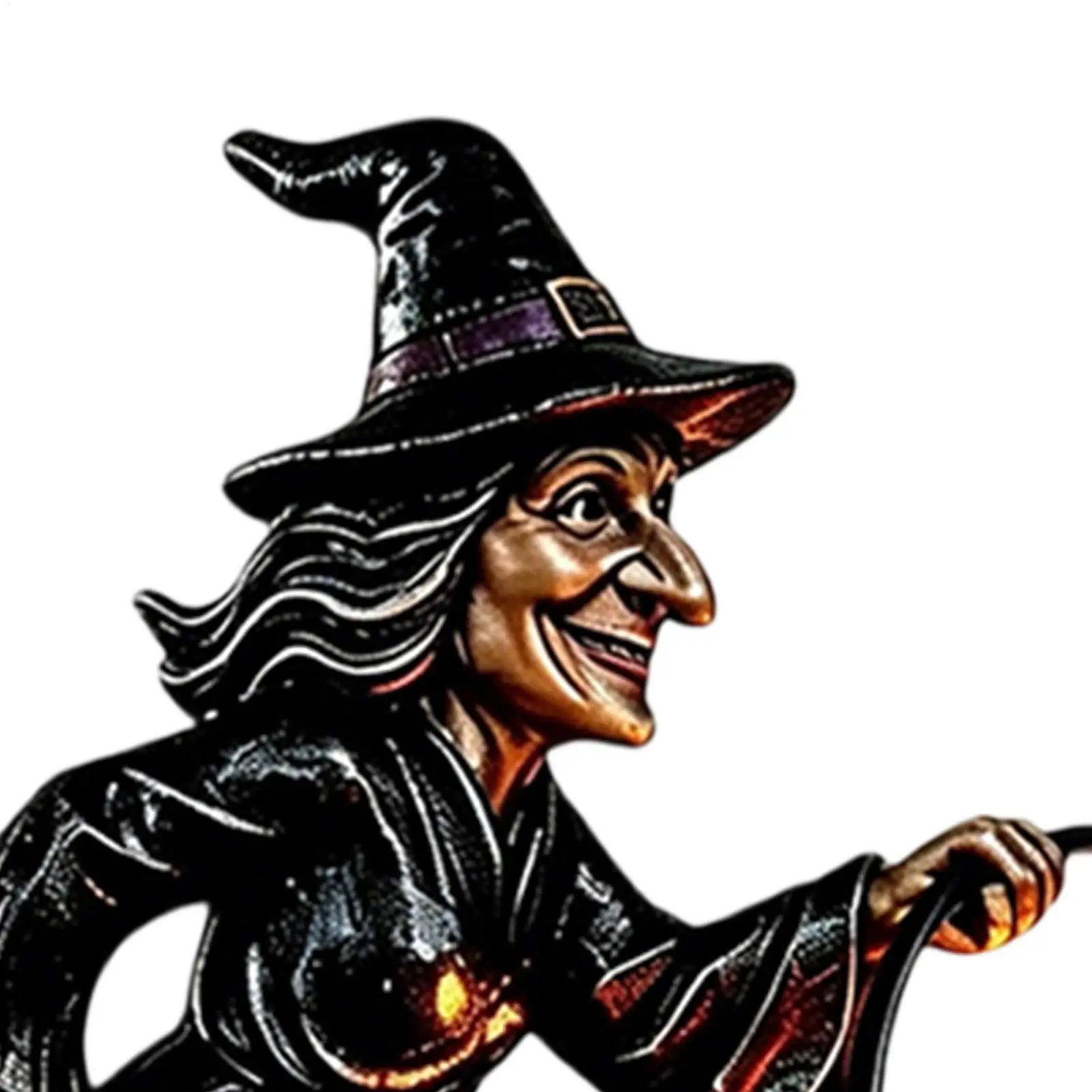Halloween Witch Lamp Gothic Waterfall Battery String Lantern for Christmas Fall Night Reading Party Indoor Outdoor Home - view 3