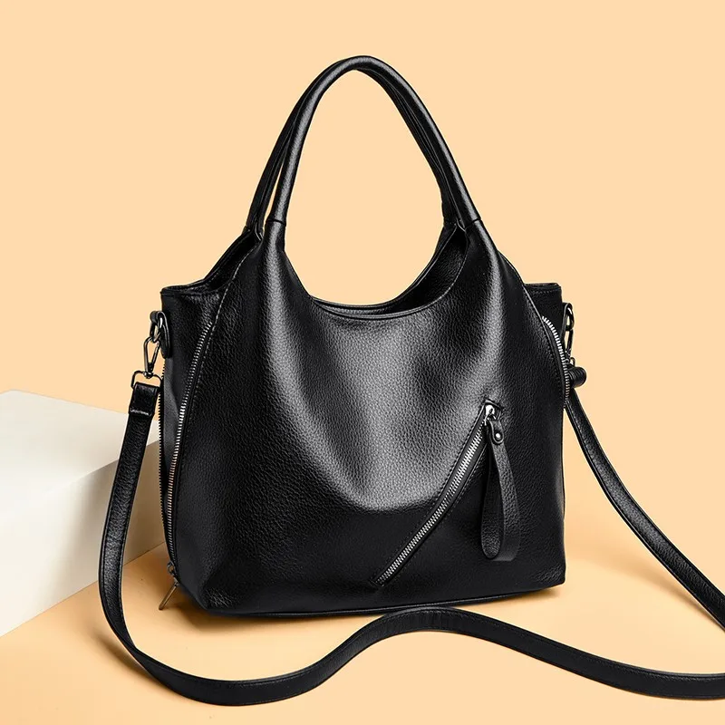 

Shoulder Crossbody Bags for Women Mother 2025 Luxury Handbags Women Messenger Hand Bag Two Layers Tote High Quality Pu Leather
