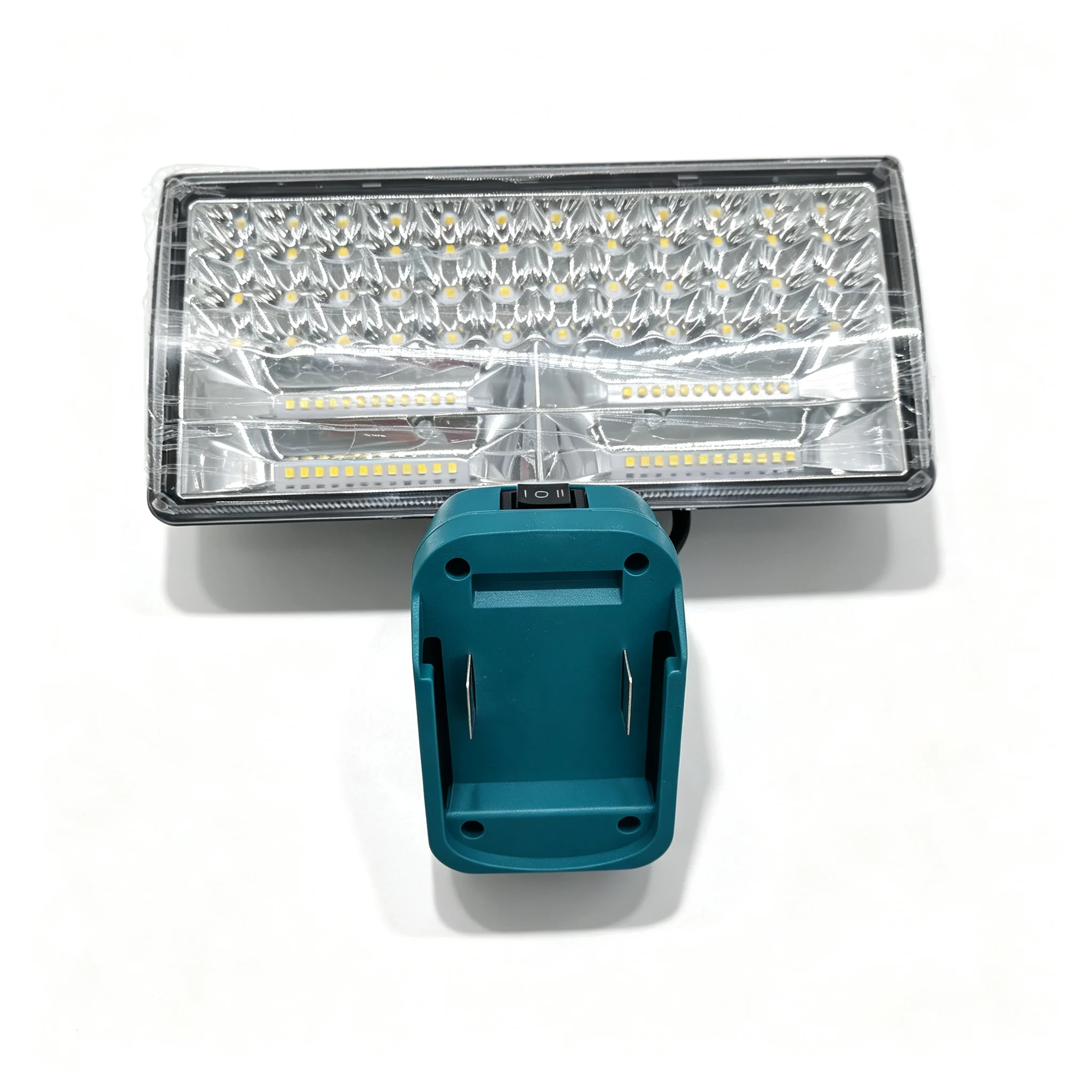 Cordless 8 Inch LED Work Light for Makita 12V-21V Li-ion Battery, 90W Two Levels Adjustable Flood Light with USB Charging Port
