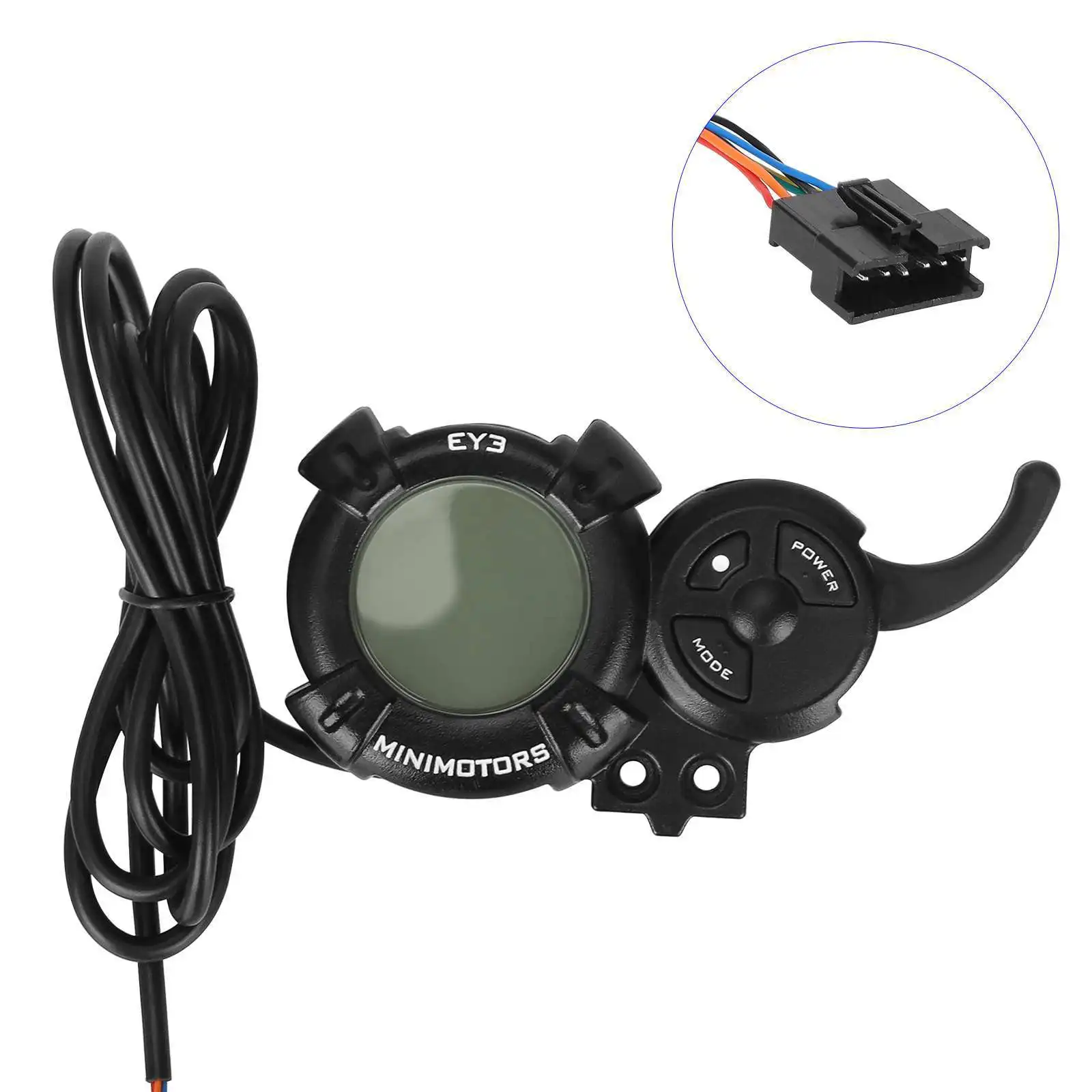 

For Kaabo Minimotors EY3/EY4 Electric Scooter Display Meter with Accelerator Control Button Waterproof LCD Display