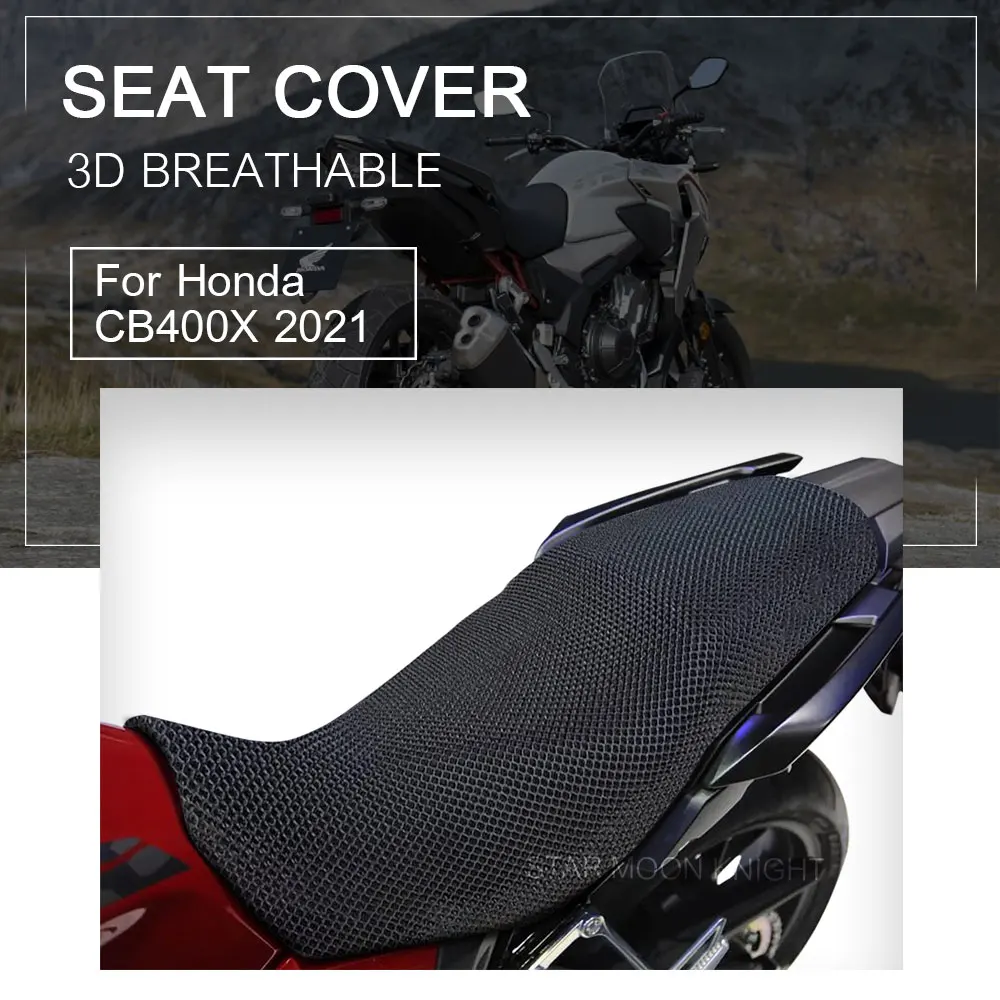 3D Mesh Seat Cover For Honda CB400X CB400 CB 400 X 400x 2021 Motorcycle Accessories Anti-Slip Breathable Waterproof Cushion