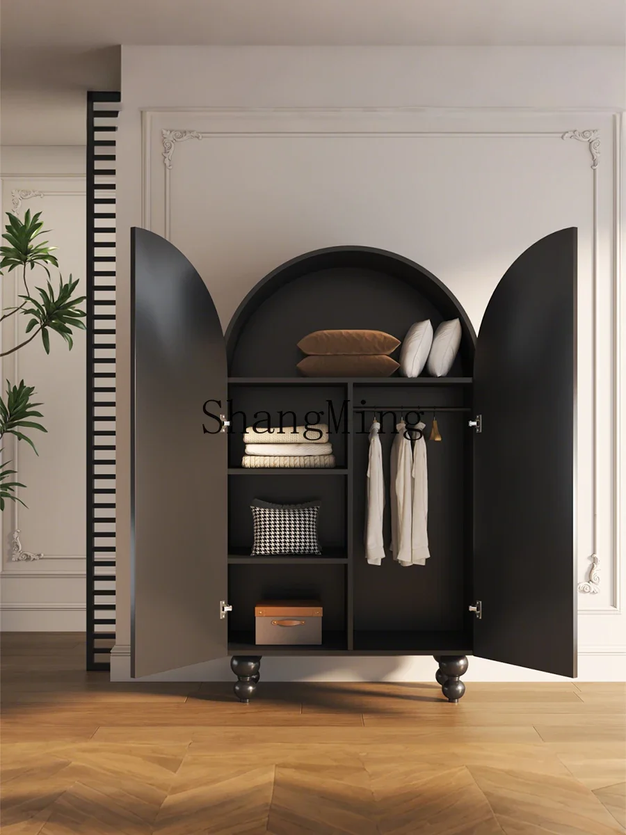 

FG new light luxury retro solid wood home bedroom large capacity practical storage locker