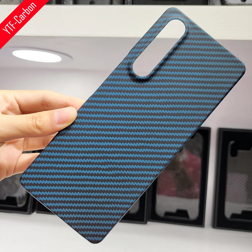 

YTF-Carbon real carbon fiber phone case For Sony xperia 1IV case Ultra-thin Soft border carbon xperia 1IV cover