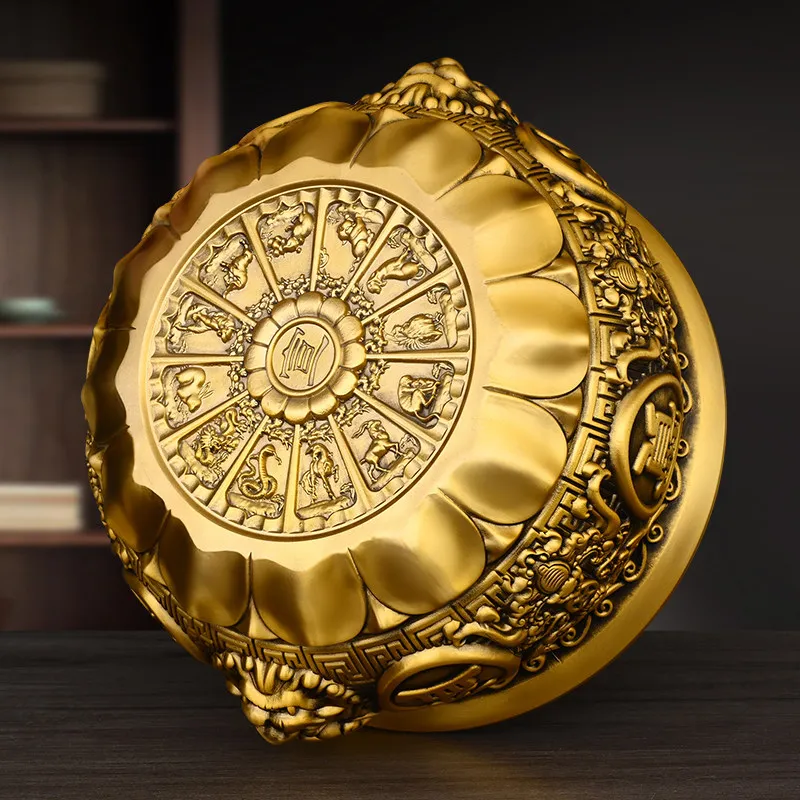 Brass Lion Cornucopia Home Living Room Decoration Gather Wealth Piggy Bank Decoration