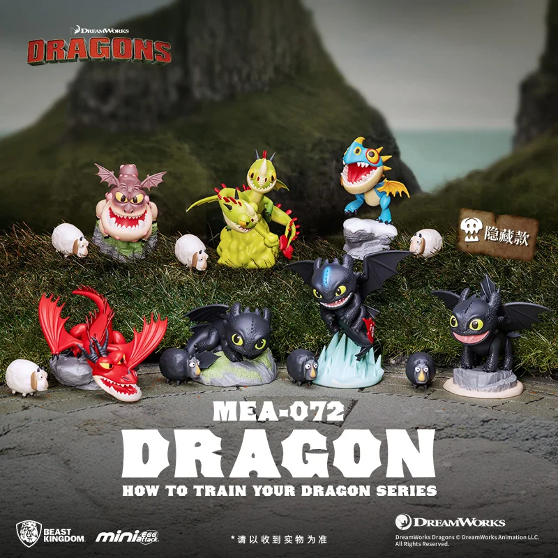 

Beast Kingdom Dragon Taming Master Toothless Boy Night Sha Toothless Boy Q Edition Handmade Blind Box Ornament Trendy Play Gift