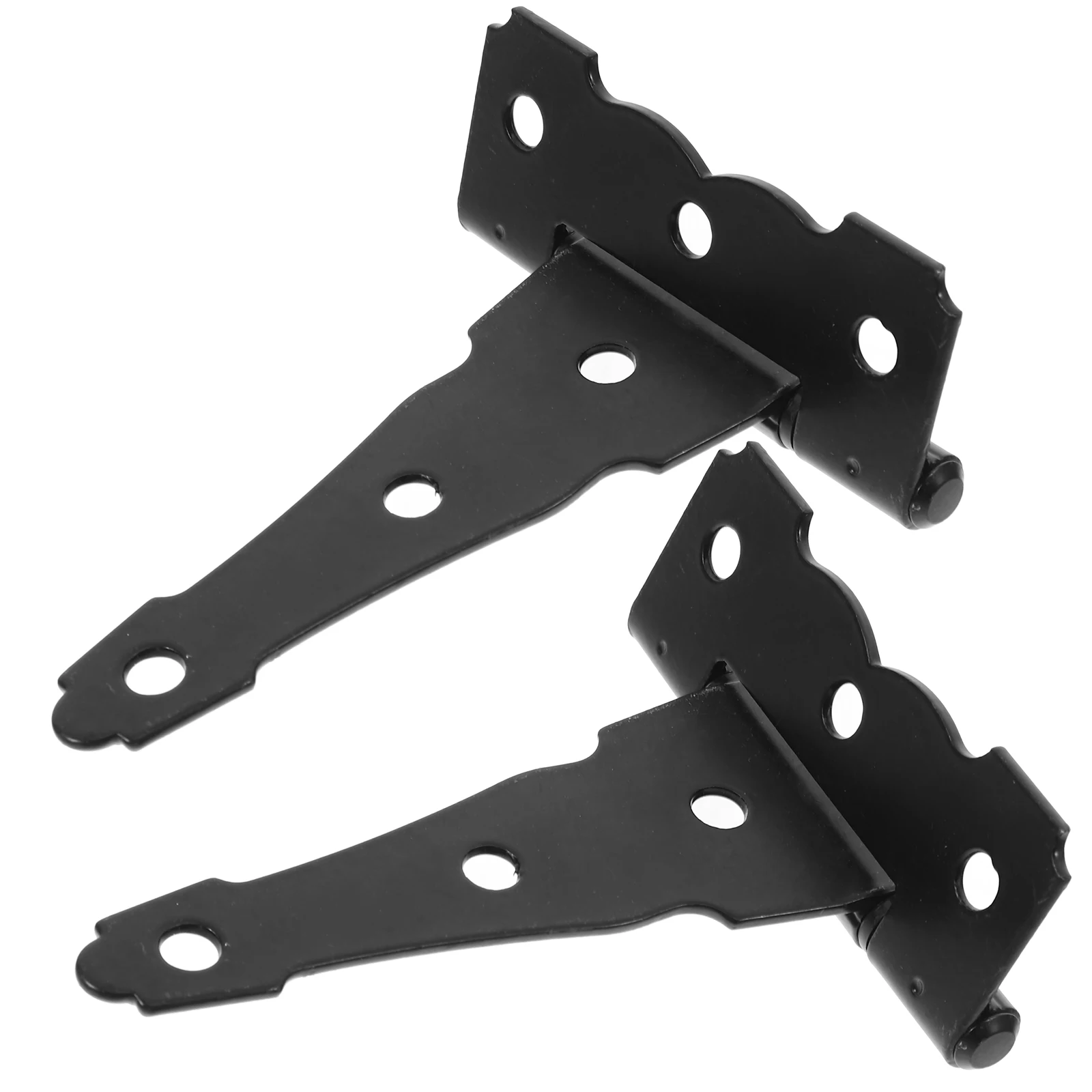 

2 Pcs 5 Inch Triangle Door Hinges Heavy Duty Barn Shed Gate Hardware for Wooden Doors Fences Sturdy T Shape