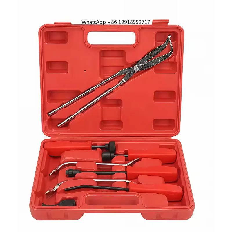 8PCS professional drum brake tool set, including brake spring tools and brake spring calipers