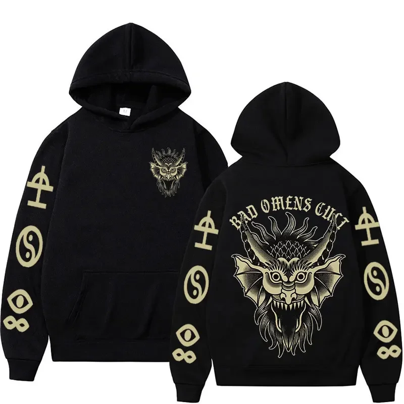 

Rock Band Bad Omens New Graphic Hoodies Men Women Harajuku Gothic Clothes Sweatshirt Vintage Fashion Oversized Hoodie Streetwear