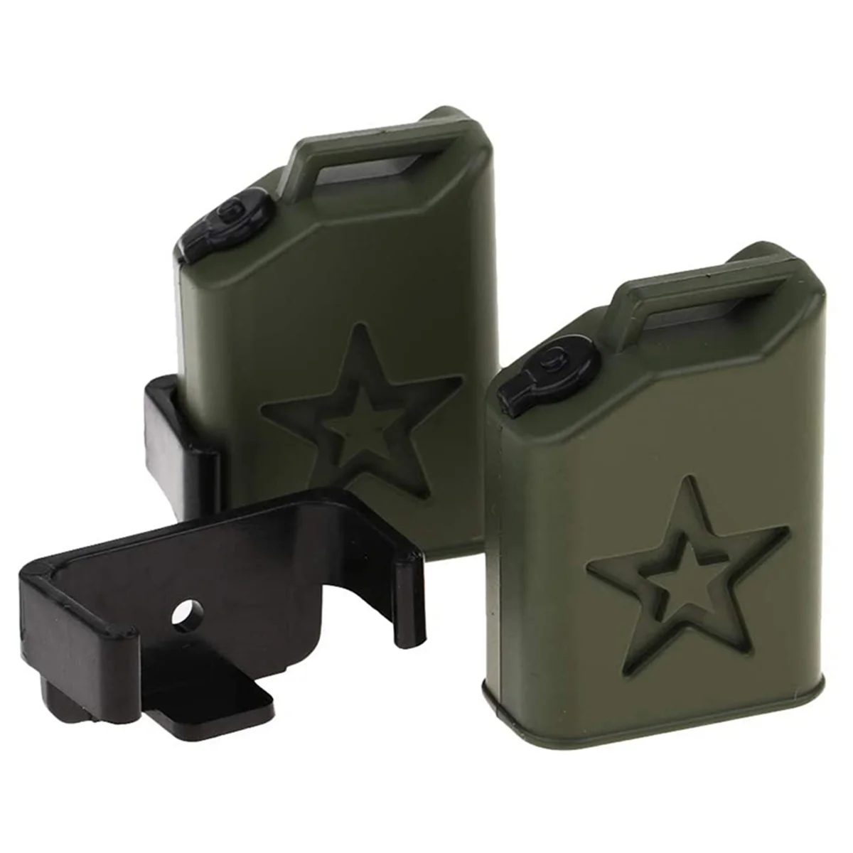 A77I 6X 장식 액세서리 1/10 스케일 RC 락 크롤러 축 레이스 SCX10 90046 트럭 자동차 용 플라스틱 미니 연료 탱크