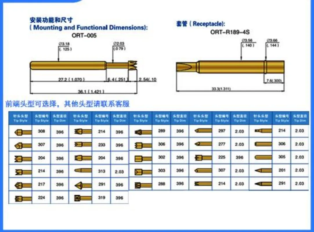 MORT-005 Series (ICT/FCT Probes)