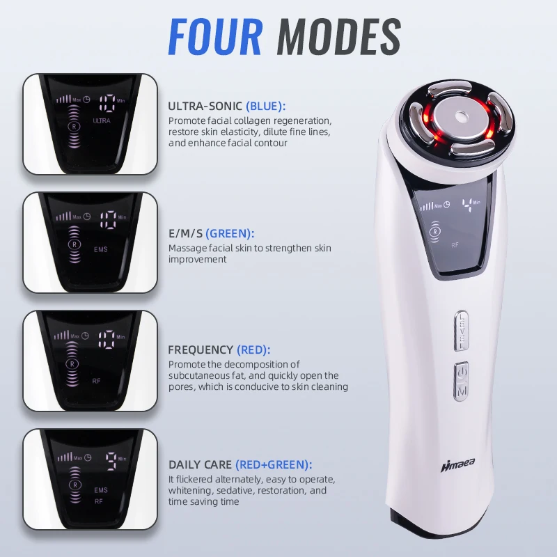 Home Facial Massager HIFU Face Lifting EMS Microcurrent Face Lifting Machine Anti-aging Facial Massager Skin Tightening Face