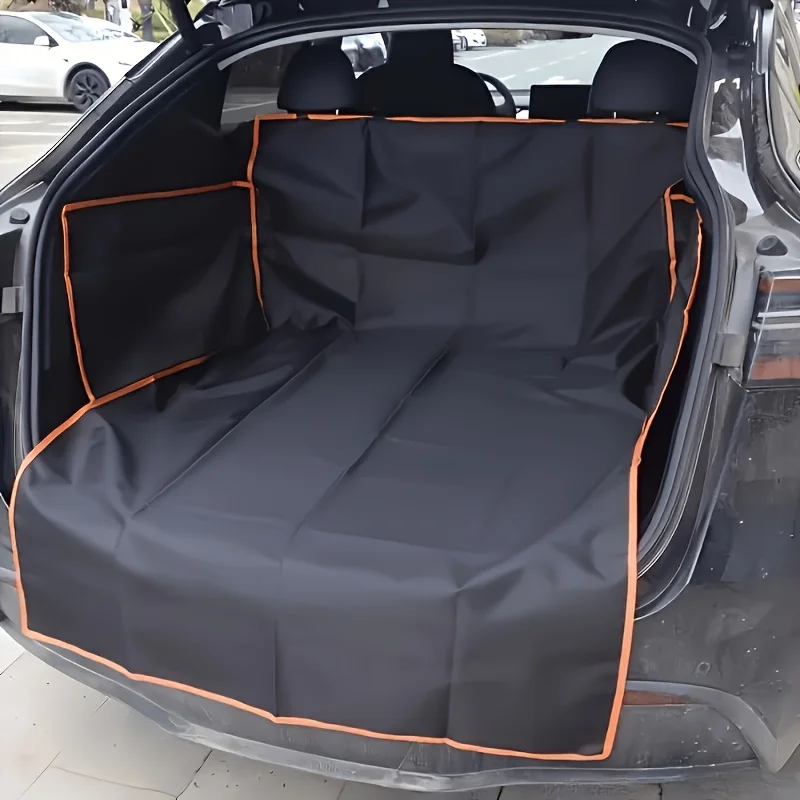 Durable Black Cargo Protection Pad for Cars | Essential for Pet Travel | Rear Trunk Protector for Cars, Must-have for Travel, Suitable for Sedans, SUVs and Trucks