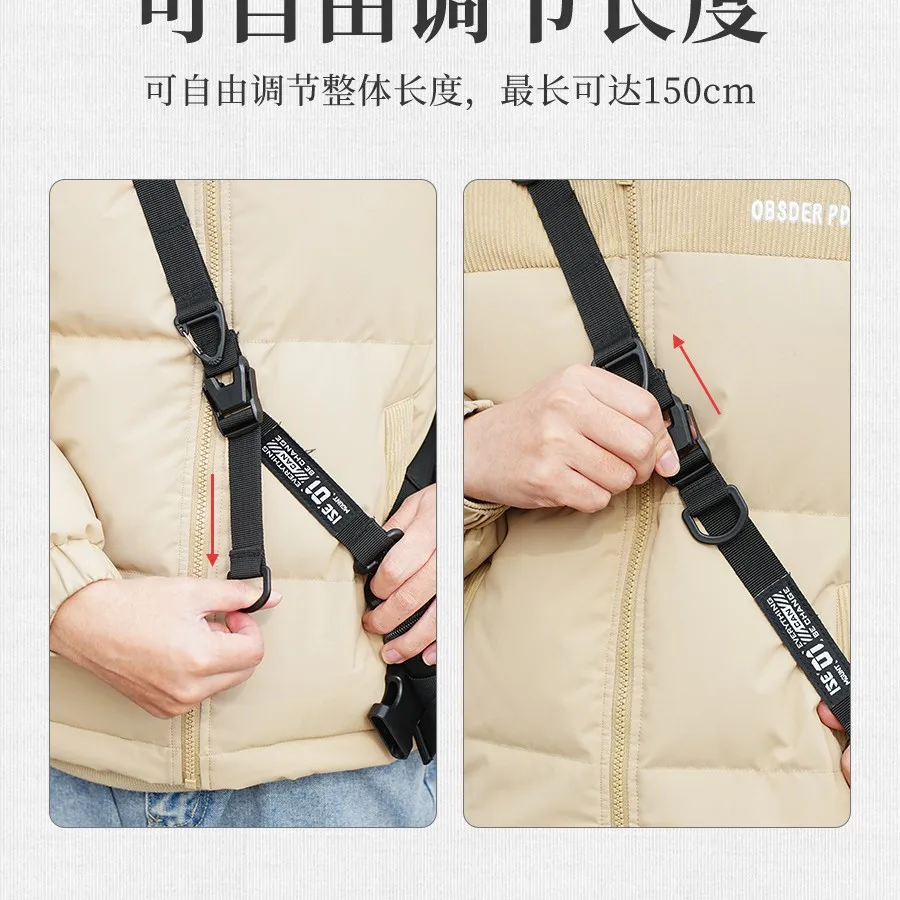 Cross-border Hot-selling Outdoor Multi-function Adjustable and Expandable Sling Rope Shoulder Bag Strap for Camping