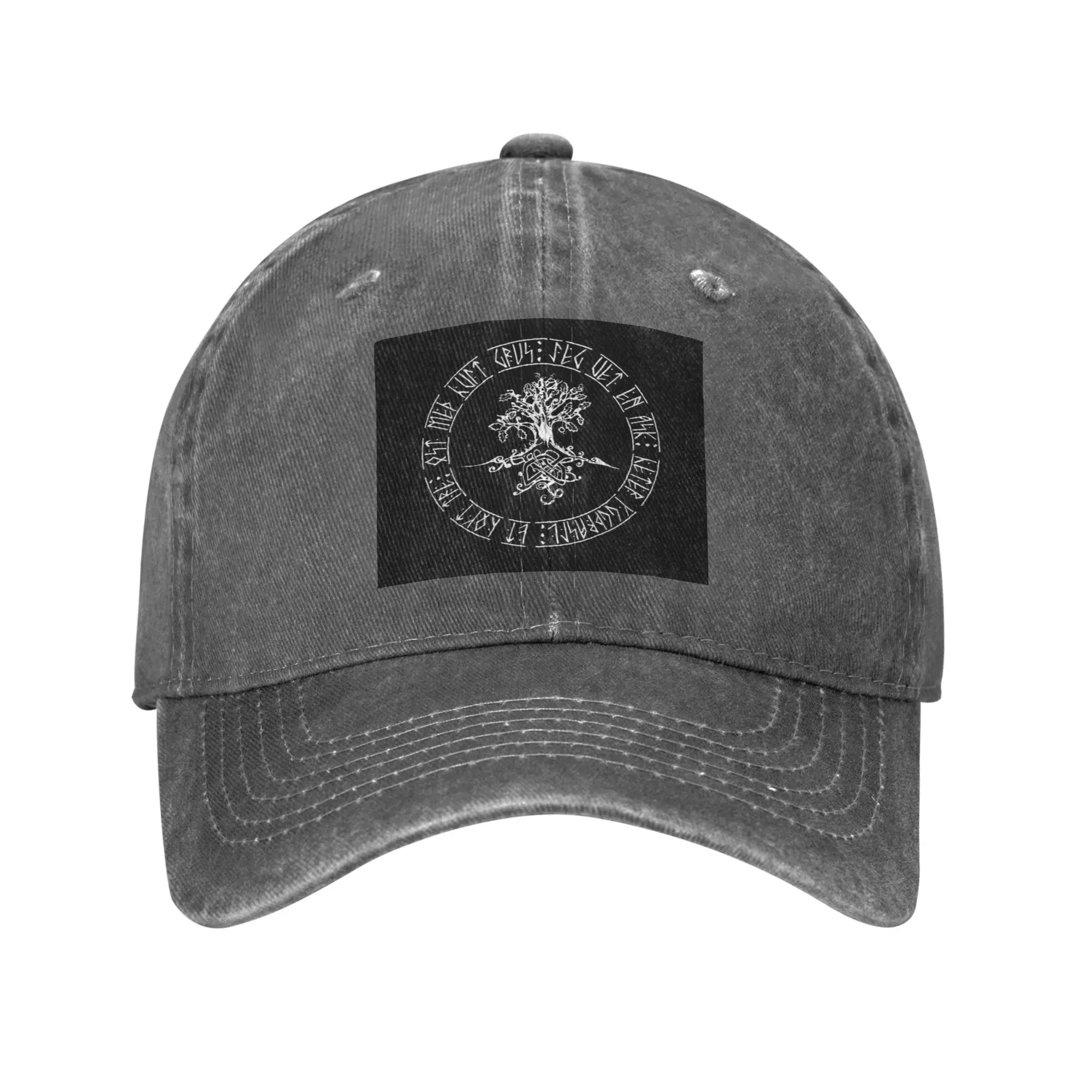 Yggdrasil- Norse tree of life Viking Washed Denim Cap Casual Baseball Caps Adjustable Hat Summer Unisex Baseball Hats