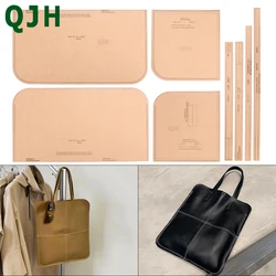 DIY Manual Sewing Leather Craft Single Shoulder Bag Handbag Bag Version Kraft Paper Drawing Design Acrylic Production Template