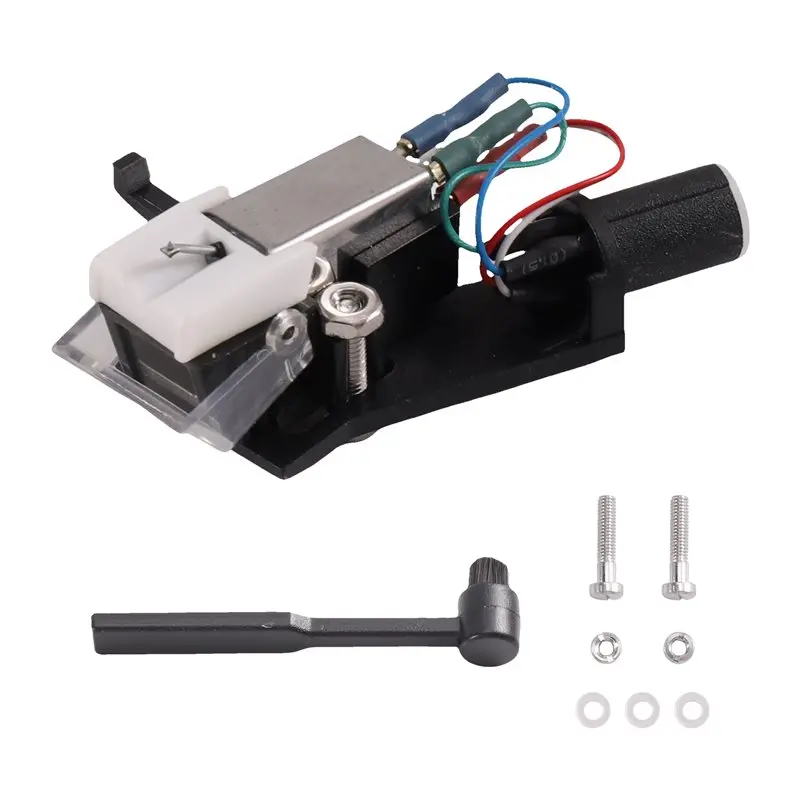 【TODAY-BUY】Cartridge Holder 7-Hole For Moving Magnet Cartridge Stylus With Cleaning Brush For LP Vinyl Pickup Record Player Phon