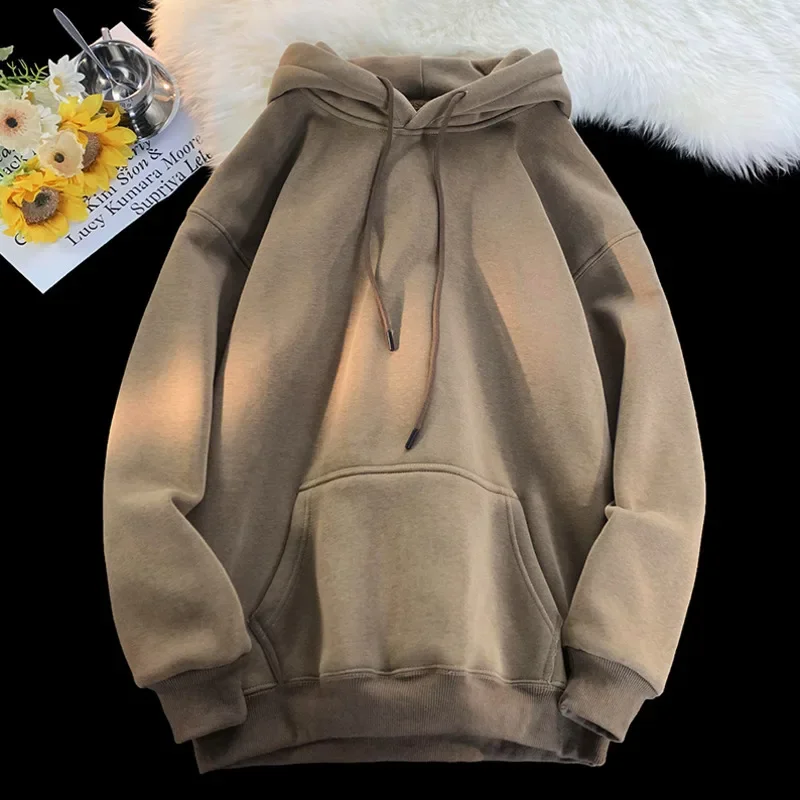 

Pop 6 Color Autumn Hoodies Men Fashion Casual Hooded Sweatshirt Men Streetwear Hip Hop Loose Pullover Hoodie Mens Hoody M-3XL