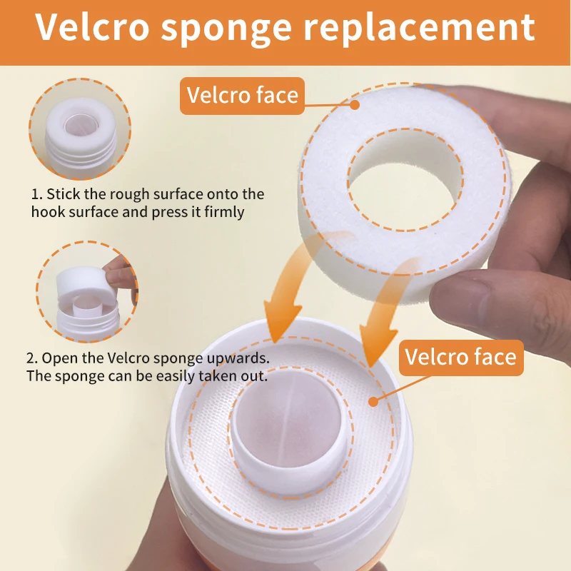 1pc Portable Sunscreen Lotion Applicator, Roll-On Sponge Beauty Tool Bottle