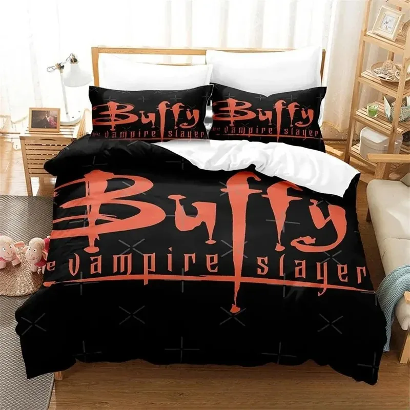

3D Print Buffy the Vampire Slayer Bedding Set Boys Girls Twin Queen Size Duvet Cover Pillowcase Bed Kids Adult Duvet