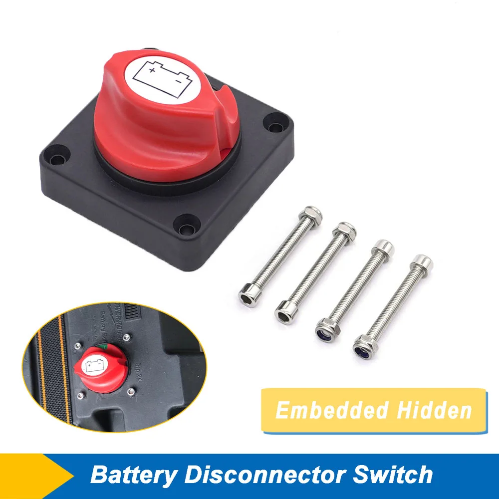 100A-300A Automotive Large High Current Battery Switch Battery Master Cutoff Disconnect Switch Isolator Disconnect Switch