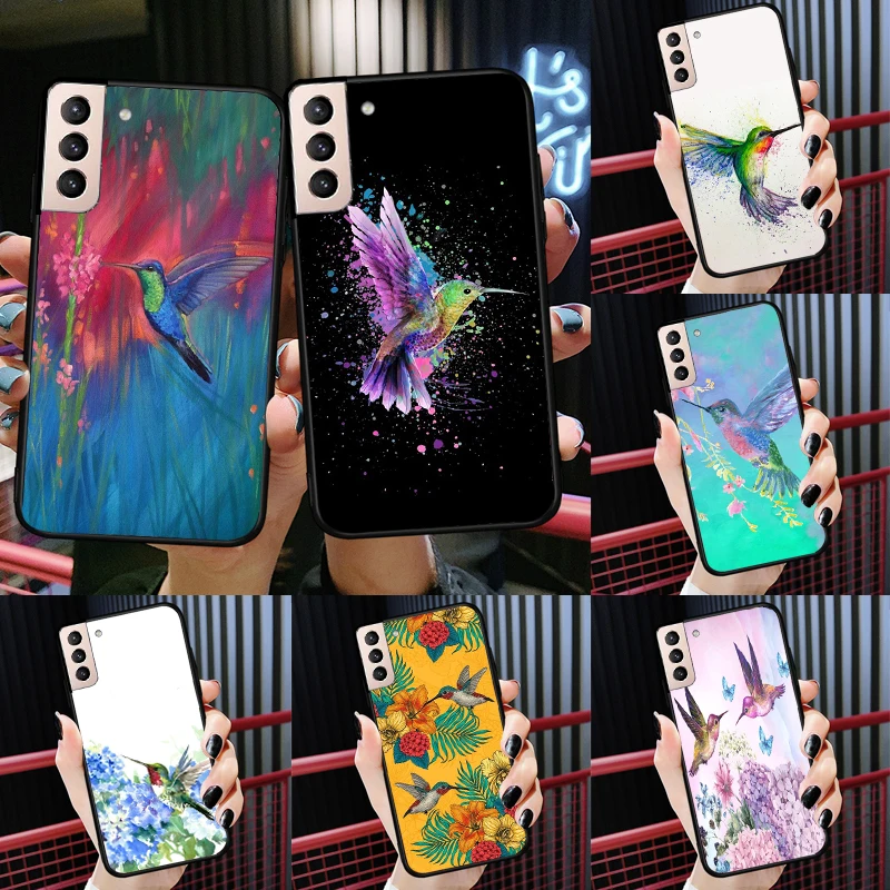 Hummingbird Case For Samsung Galaxy S23 S21 S22 Ultra S8 S9 S10 Note 10 Plus Note 20 Ultra S20 FE Cover