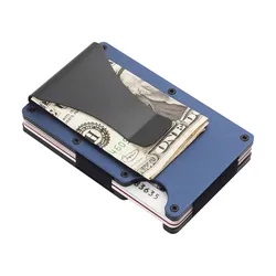 Minimalist Wallet for Men & Women Slim RFID Wallet, Scratch Resistant, Credit Card Holder & Money Clip, Easily Removable Money