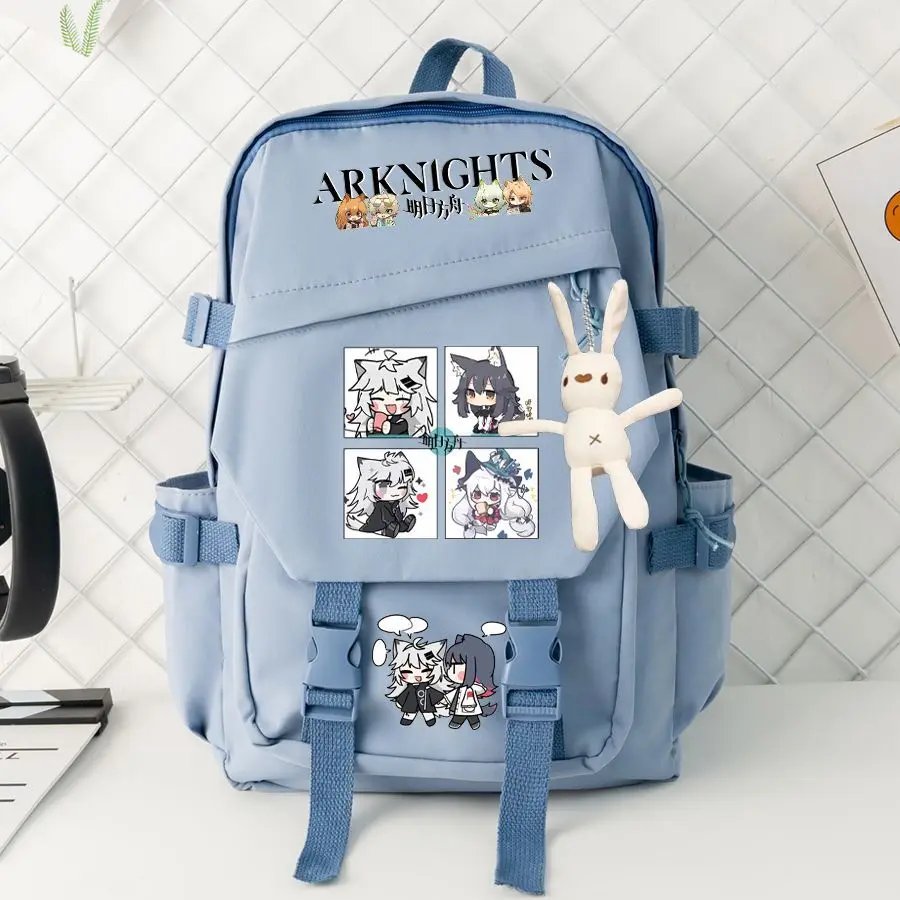 Arknights Anime Backpack For Elementary Middle School Students, Boys And Girls, Large Capacity, Lightweight, Spine Protection, A