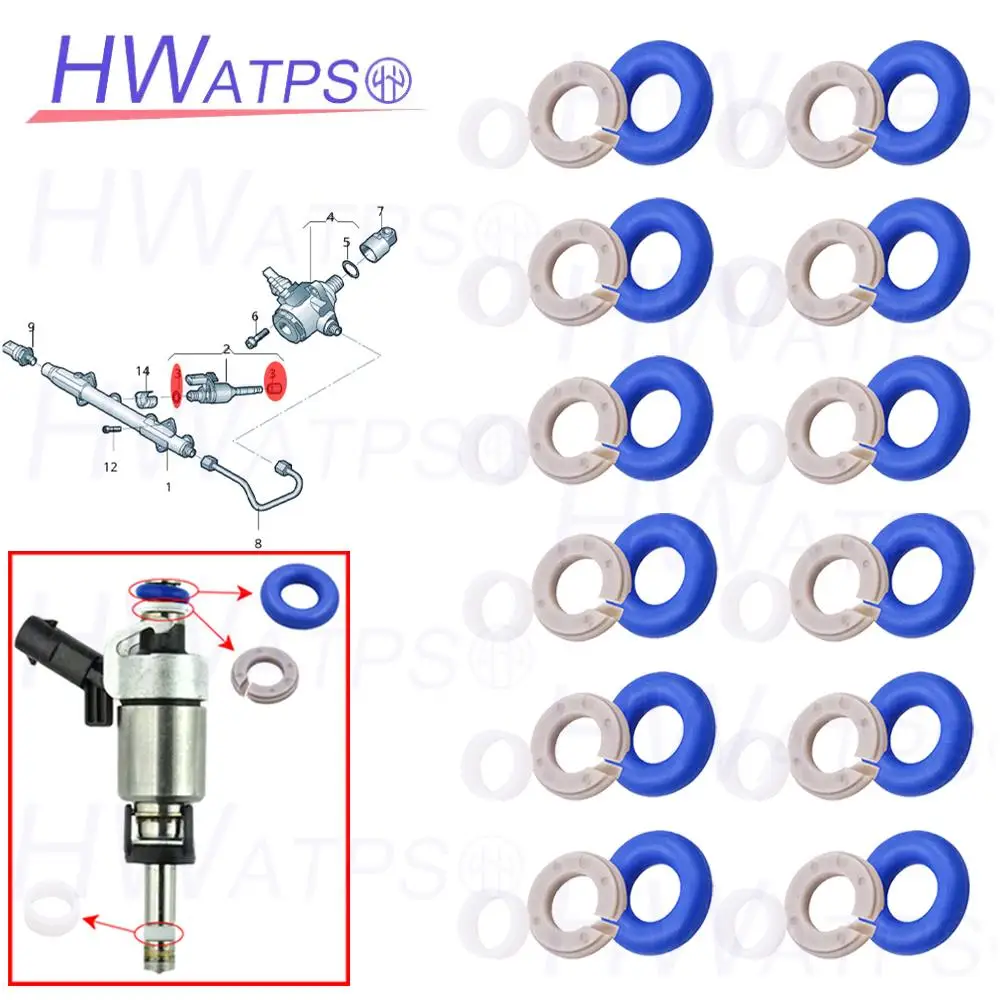 

06H998907A injector seal repair kit 06J998907B For VW Beetle Golf Passat Scirocco Tiguan CC EOS Jetta Audi A3 A4 A5 A6 Q3 Q5