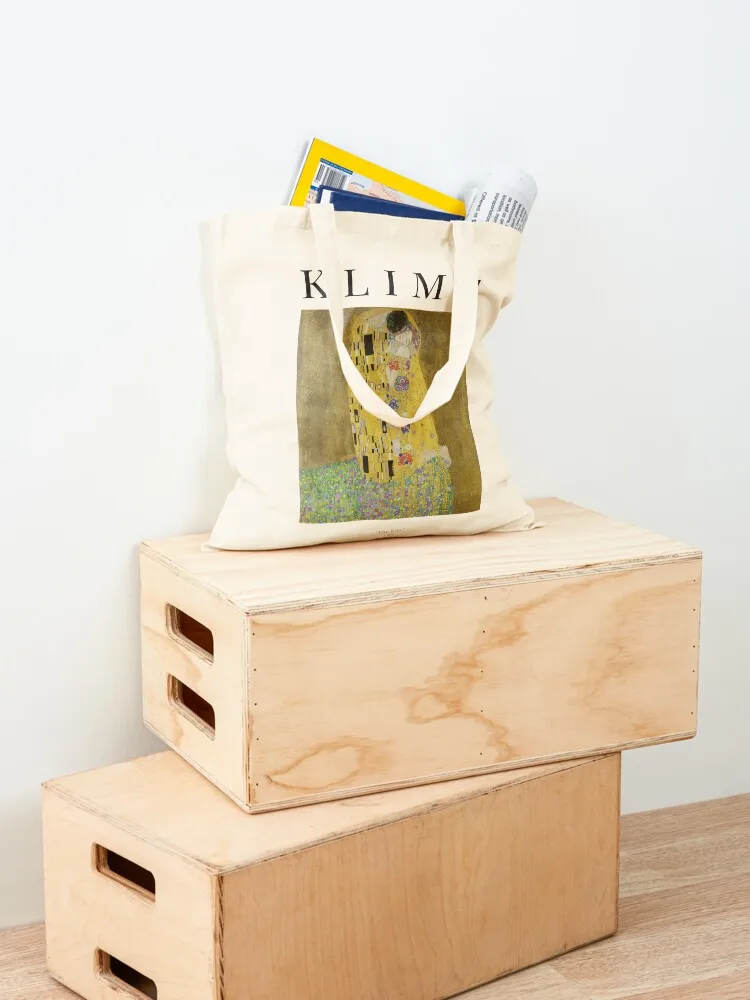 The Kiss - Gustav Klimt - Exhibition Poster Tote Bag large size bags Women's beach bags Gift bag the tote bag
