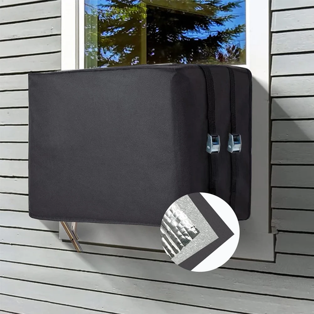 Winter Protection Air Conditioner Cover Multiple Sizing Options Reflective Material Design For Window Air Conditioner