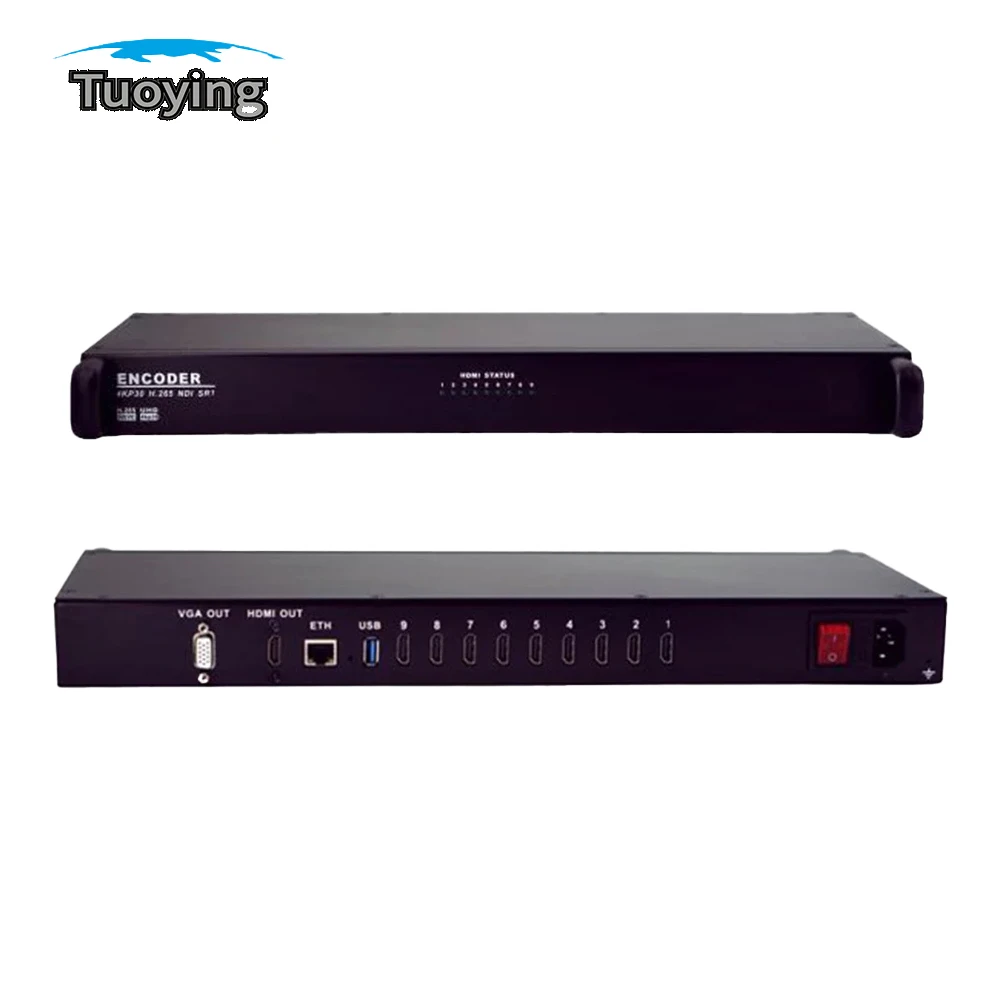 8-channel Hdmi Encoder Hdmi To Ip H.265 H.264 Network Encoder, Live Encoder 2-channel 4k 3840x2160p Or 8-channel 19020x1080p