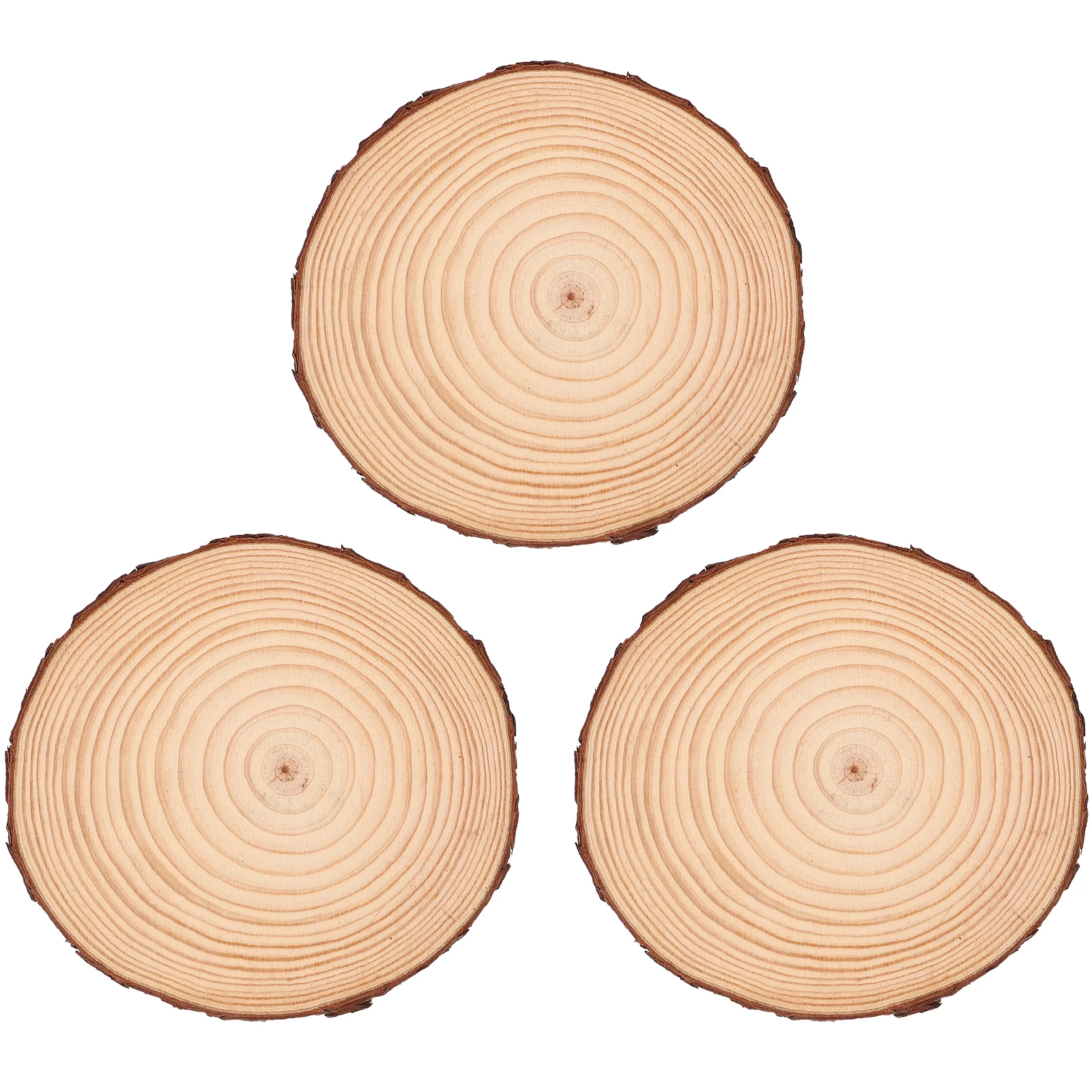 

3pcs Garden Stepping Stones 18-20cm Diameter 2cm Thick Durable Wooden DIY Walkway Decor Affordable Gift Handmade Path Cement
