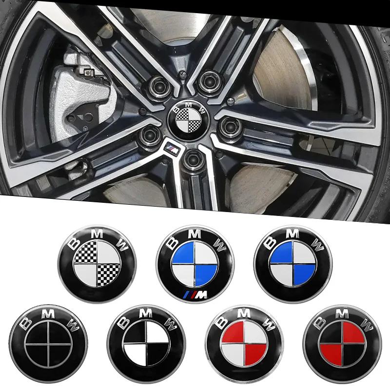 4pcs 56/60/65mm Car Styling Wheel Center Hub Cap Badge Emblem Stickers for BMW M M3 M5 E46 E90 E39 E60 E87 F10 F20 F30 G20 X3 X5