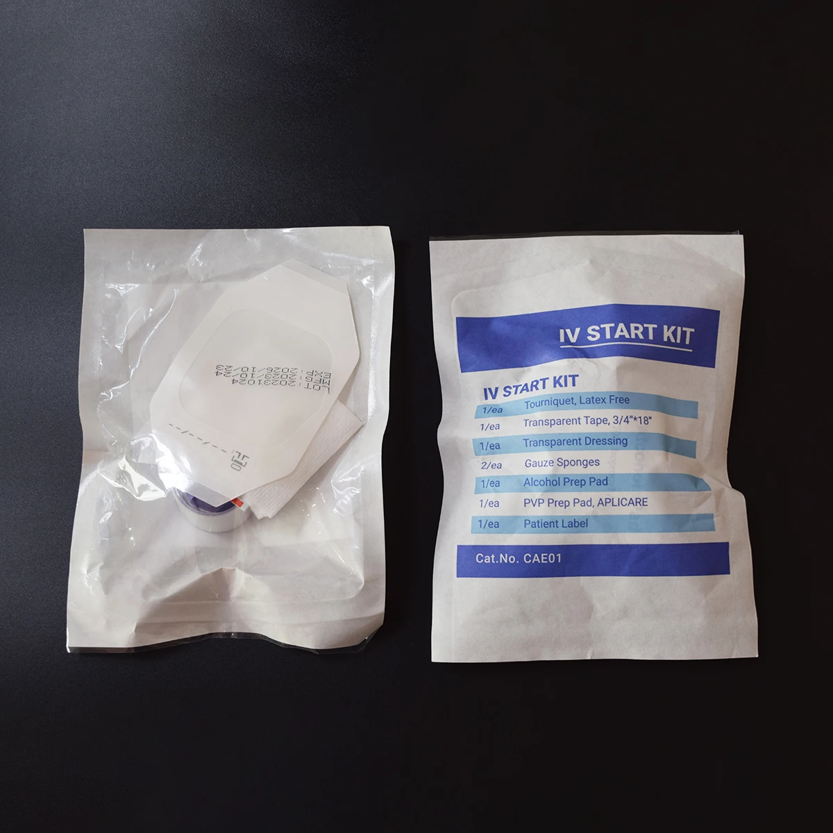 Customized Single-Use IV Start Kits Transparent Dressing Plastic Tourniquet Cannula ISO Certified EOS Absorbent Wound Dressing