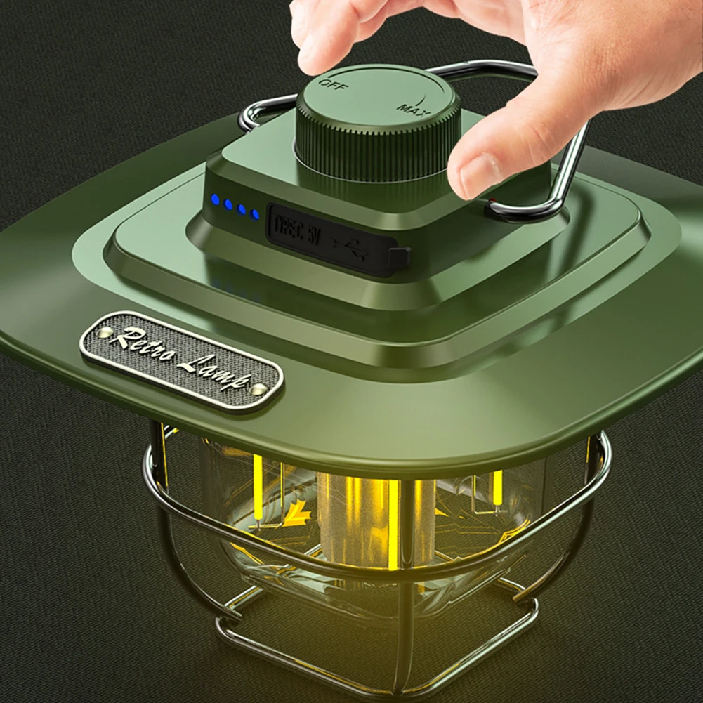 

Светодиодный фонарь для кемпинга с регулировкой яркости, на батарейках, для походов, кемпинга, аварийного освещения, домашнего использования, водонепроницаемый IPX4, для использования в помещении и на улице