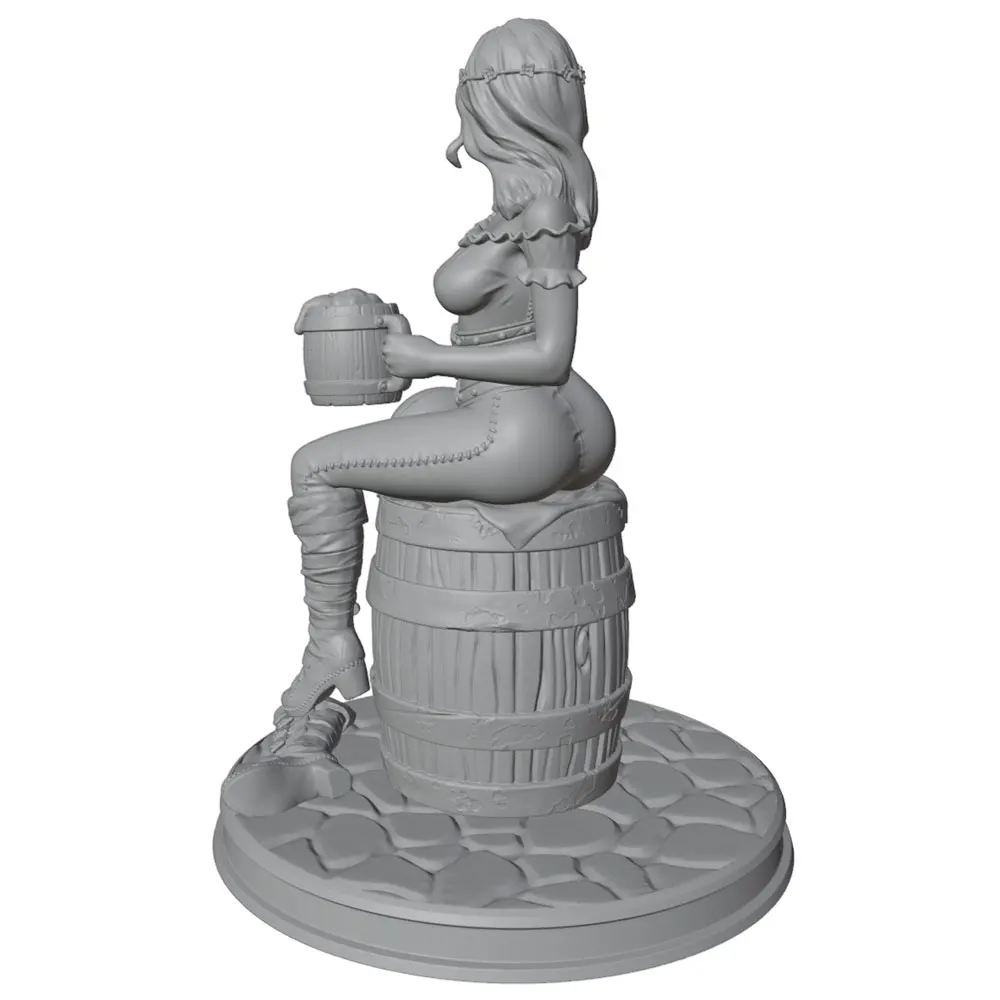 Figura resina mujer rugby 1/24 kit modelo sin pintar para coleccionismo - imagen 5