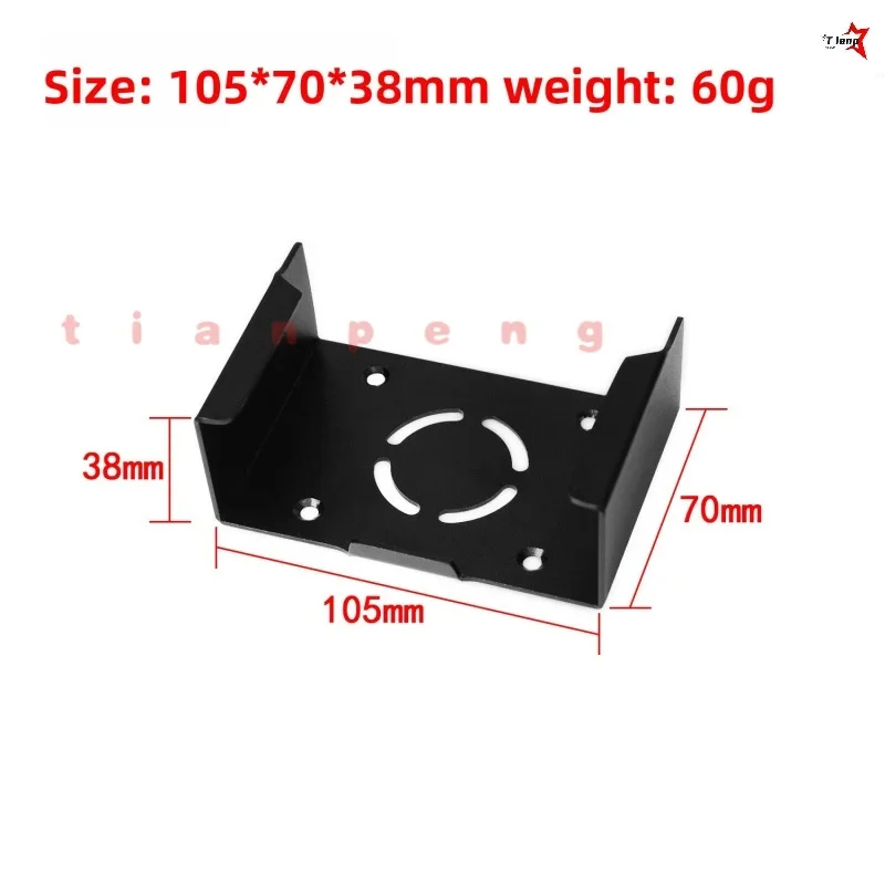 For Apple TV 4K TV6 Streaming Box WYORESY Black Wall Mount Bracket Space Saving Stable Installation Support Holder