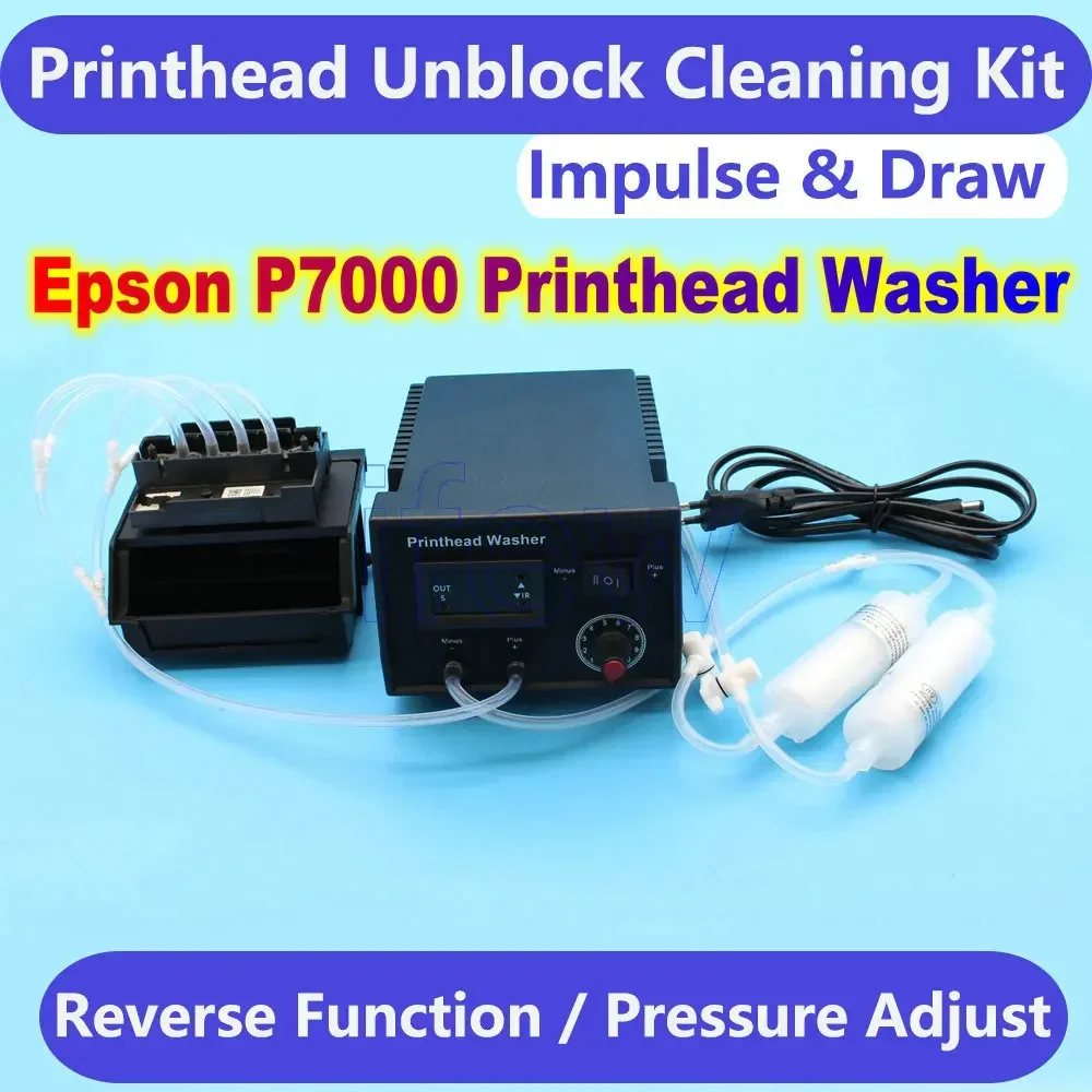 Ycolor DTF Printhead Printer Clogged Wash Cleaning Unblock Circulation Tool Kit For Epson L1800 L805 1390 L800 Print Head Repair