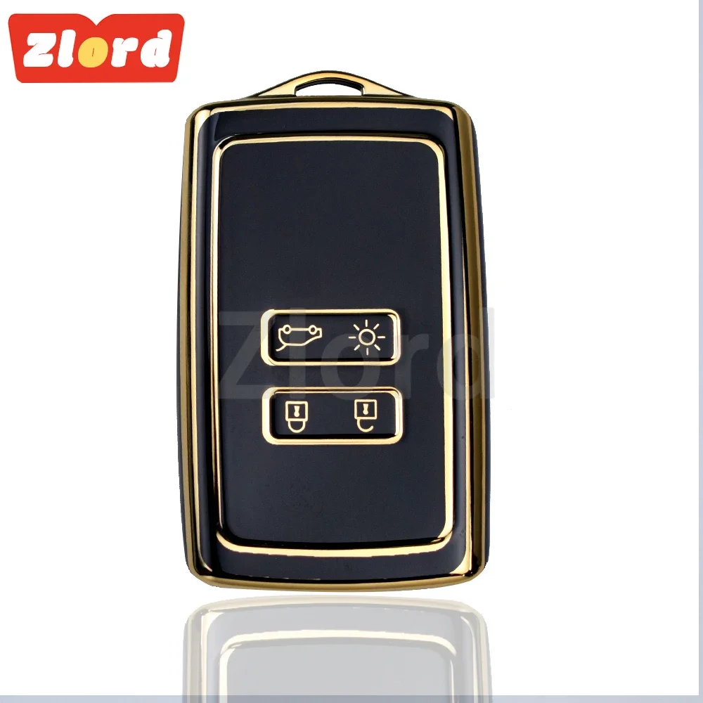 For Renault Clio 4 5 Austral Arkana Captur Megane Zoe Koleos Kadjar Dacia Duster Sandero Jogger Logan Card Key Case Cover Caps