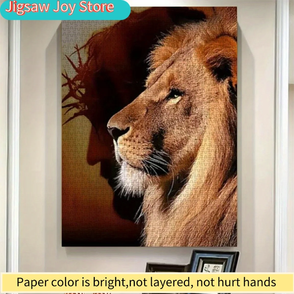 

Пазл-головоломка «Величественный лев» (1000 элементов) – Толстые и прочные детали, идеально подходят для начинающих, яркие цвета, идеальный вариант для отдыха.