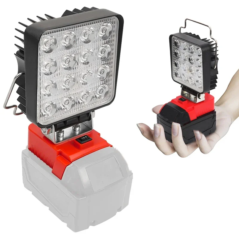 48 واط LED ضوء العمل مصباح يدوي لميلووكي 18 فولت بطارية ليثيوم أيون قابل للتعديل سطوع الأضواء لبطارية 48-11-2401 48-11-2402