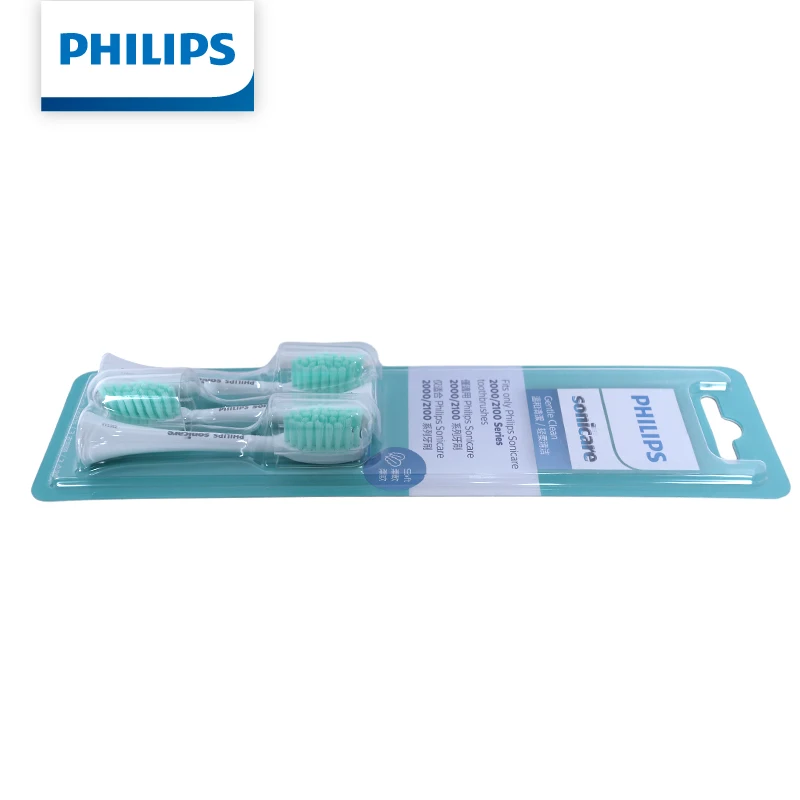 Philips Sonicare HX2023/02 Ersatz-Zahnbürstenköpfe, 3 Stück, sanfte Reinigung, weiche Borsten, 7-fache Plaqueentfernung für die 2100-Serie – Detail 1