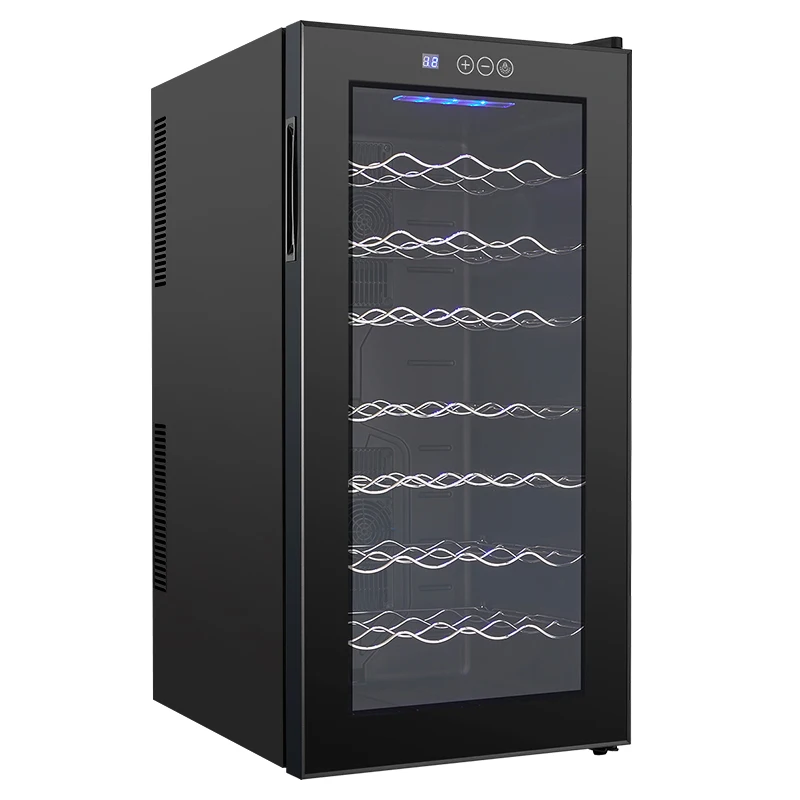 78L glass door display 32 bottles custom logo wine cooler refrigerator cooler