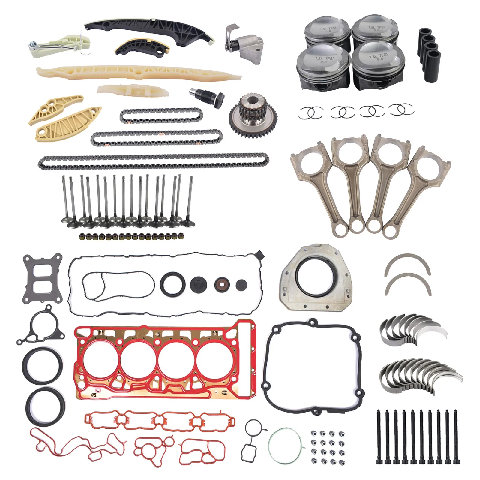AP01 Engine Rebuild Kit For Audi A1 A6 VW Beetle Golf Passat EA888 Gen3 1.8 TSI TFSI