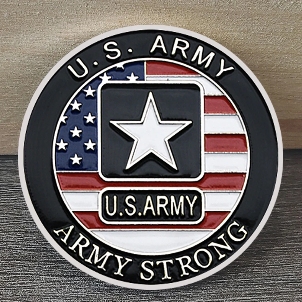 

U.S. Army Strong Coin 173rd Airborne Brigade Sky Soldiers Badge Patriotic Military Collectible Veteran Idea Gift
